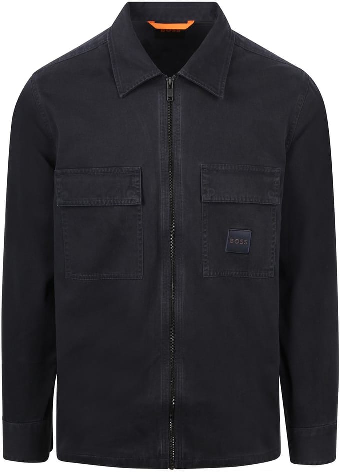 BOSS Overshirt Lovel Donkerblauw (navy) - Maat M - Heren