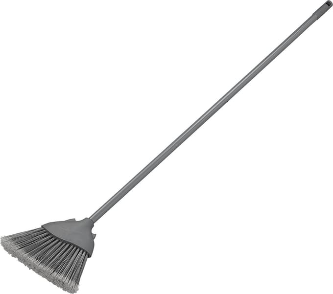 ProPlus Tentbezem - 134 cm - Nylon borstelharen - Veger met Steel - Staal - Grijs