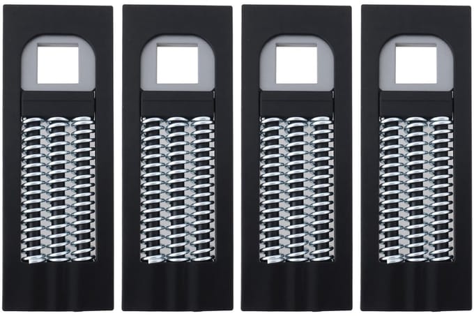 Dailygoods - Set van 4 Deurklink Veren voor uPVC Deurgrepen