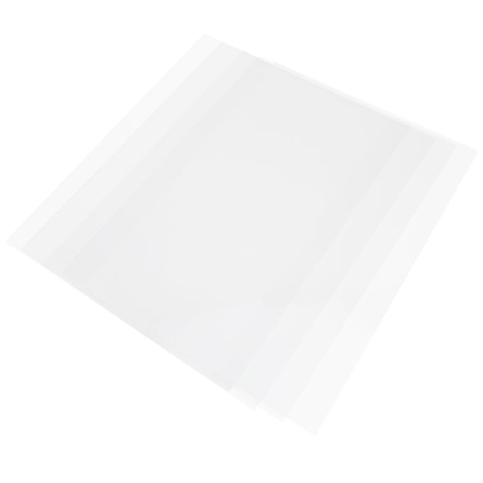 10 Stuks Krimpfolie Semi-transparant Mat Hittekrimpbaar Handgeschilderd DIY Vel 0,2 mm 2029# white