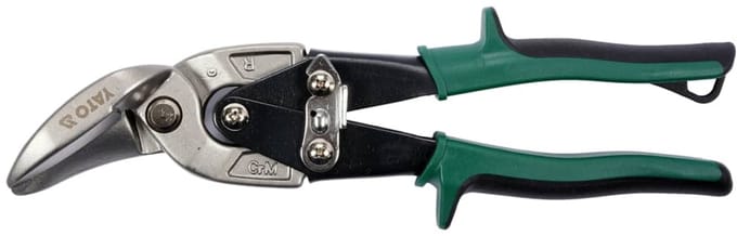 YATO-Blikschaar-gebogen-rechts-235-mm-groen