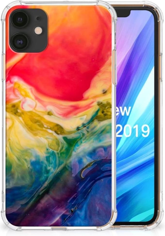 Back Cover Apple iPhone 11 Watercolor Dark