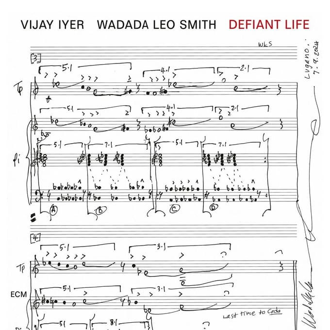 Vijay Iyer, Wadada Leo Smith - Defiant Life (CD)