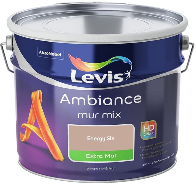 Levis - Ambiance Mur Extra Mat Mix - Energy Six - Mengverf - 10 L