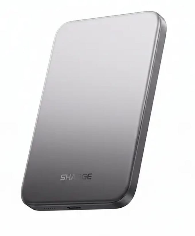 SHARGE Magnetic Wireless Power Bank 10000 mAh 30W Zwart