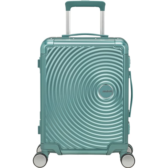 American Tourister Soundbox Alu Spinner 55 / 20 TSA Trolley Dusty Turquoise