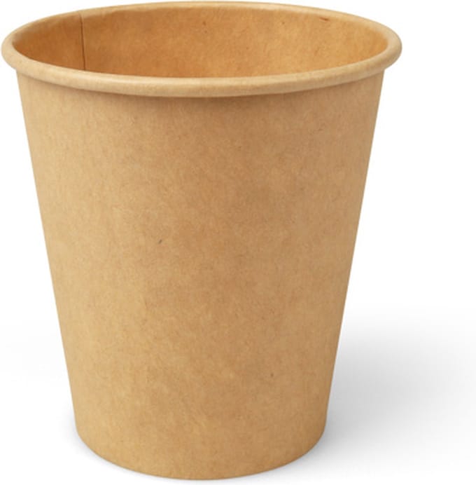 Koffiebekers 177 ml (6,5 oz), karton Ø 7,2 x 7,8 cm bruin (1000 stuks)