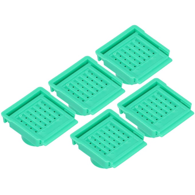 5 Pièces Vent de Ruche Léger ABS Non Toxique Étanche à l'Évasion Respirant Porte d'Entrée de Ruche(Jaune ) vert