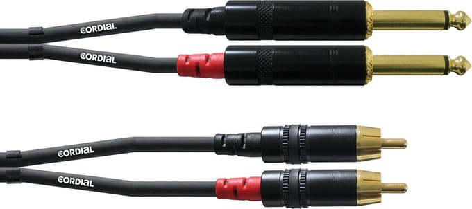 Cordial Cinch-jackkabel 0,9 m Rean stekker CFU 0.9 PC - Audio kabel