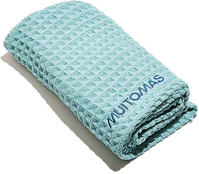 Muitomas Haarhanddoek – Super absorberend - Sneldrogend - Elegante kleur - Lichtgewicht & compact - Blauw