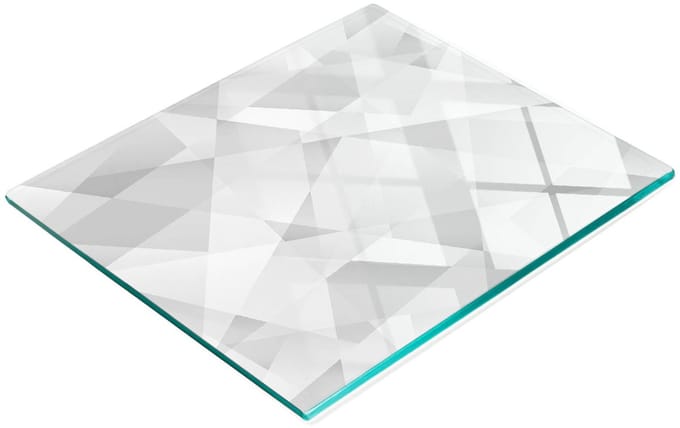 Multifunctionele decoratieve glazen snijplank voor de keuken, abstract ontwerp, 60x52 cm