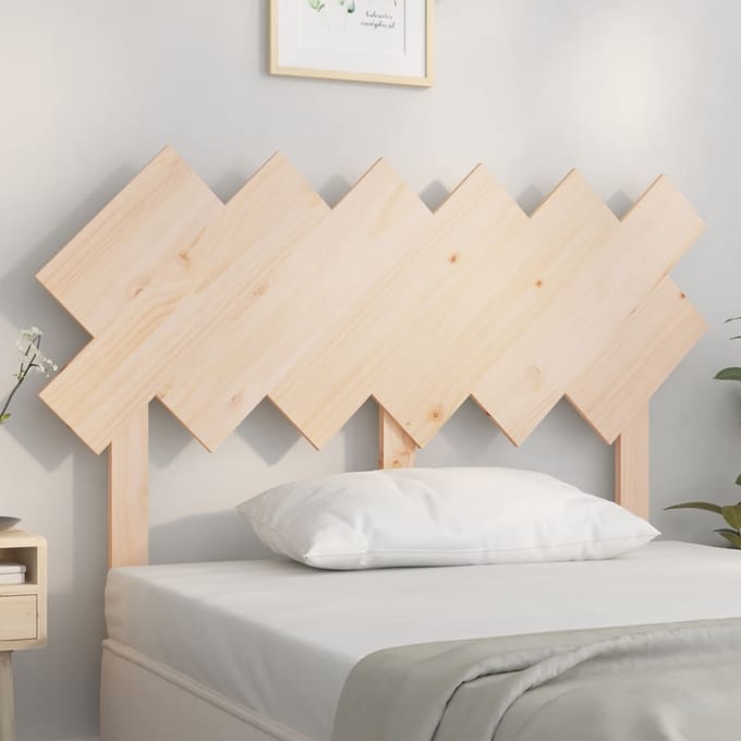 vidaXL - Hoofdbord - 122,5x3x80,5 - cm - massief - grenenhout