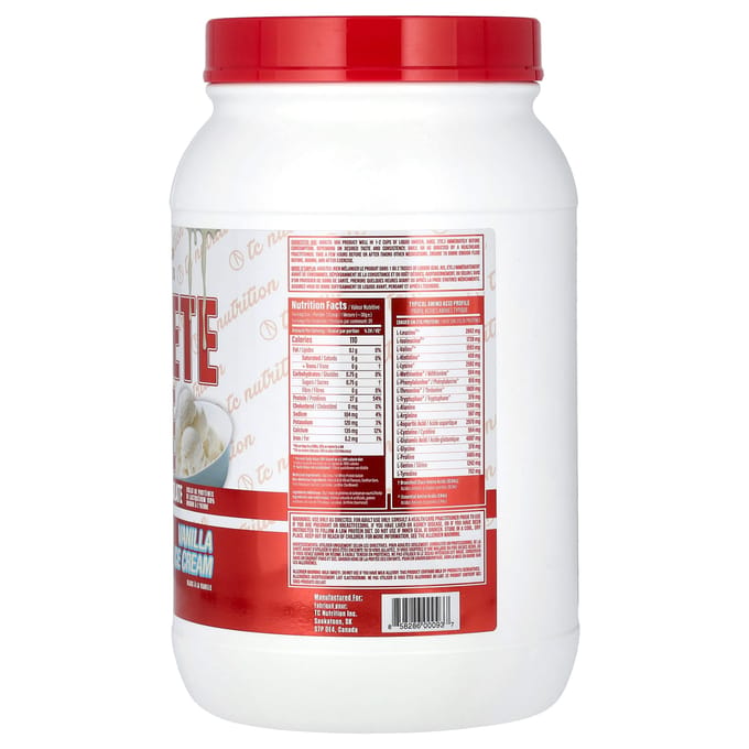 TC Nutrition, Essentiële Serie, Complete Isolaat, Vanille-ijs, 32 oz (907 gram)