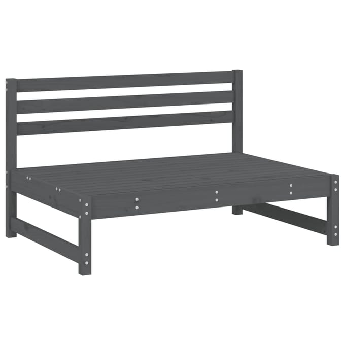 vidaXL - 5-delige - Loungeset - massief - grenenhout - grijs