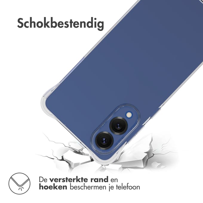 imoshion Hoesje - Geschikt voor Samsung Galaxy S25 Edge - Shockproof Case - Transparant