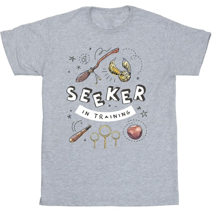 Harry Potter Jongens Zoeker In Training T-Shirt (Sportgrijs)