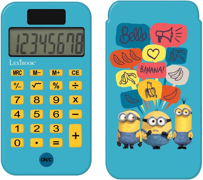 Minions 8 Digits Pocket rekenmachine met bescherming hoes