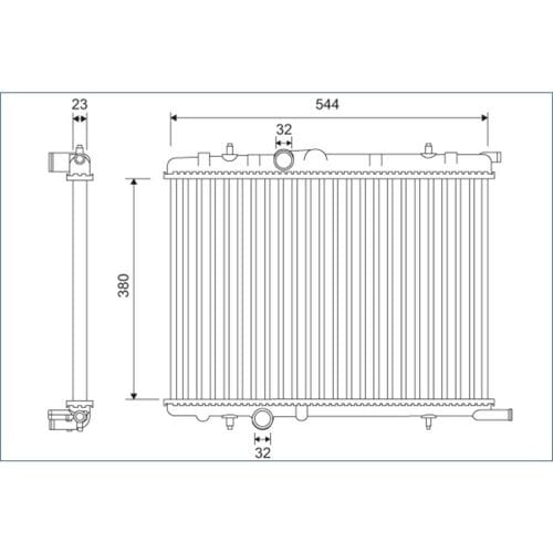 Radiator, motorkoeling VALEO 701124