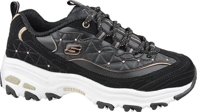 Skechers D'Lites, Vrouwen, Zwart, Sneakers, maat: 39
