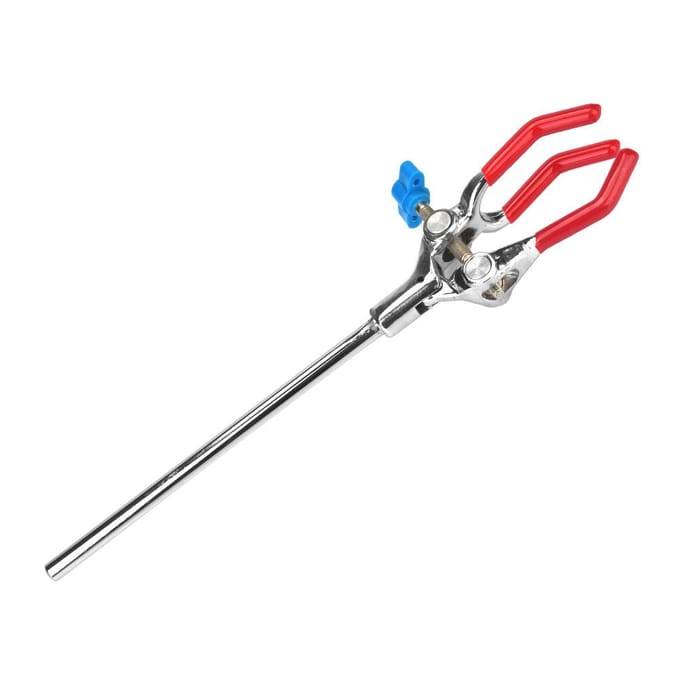 Laboratoriuminstrument Chemisch Drieklauwklem Zinklegering Statief Condensorhouder(groot) gray