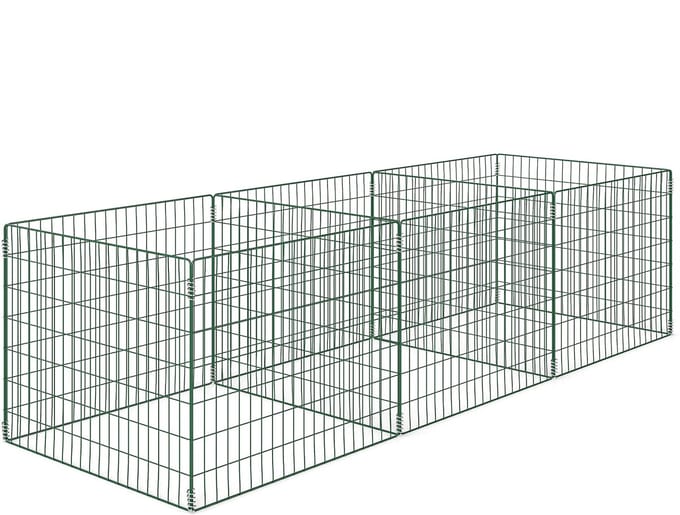 Outsunny tuincomposteerder - compost - 270L x 90B x 70H cm - staal