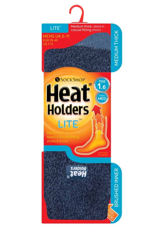 Heat Holders Lite - Dunne thermo herensokken - Denim
