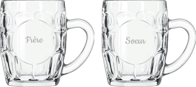 Bierpul gegraveerd - 55cl - Frere & Soeur