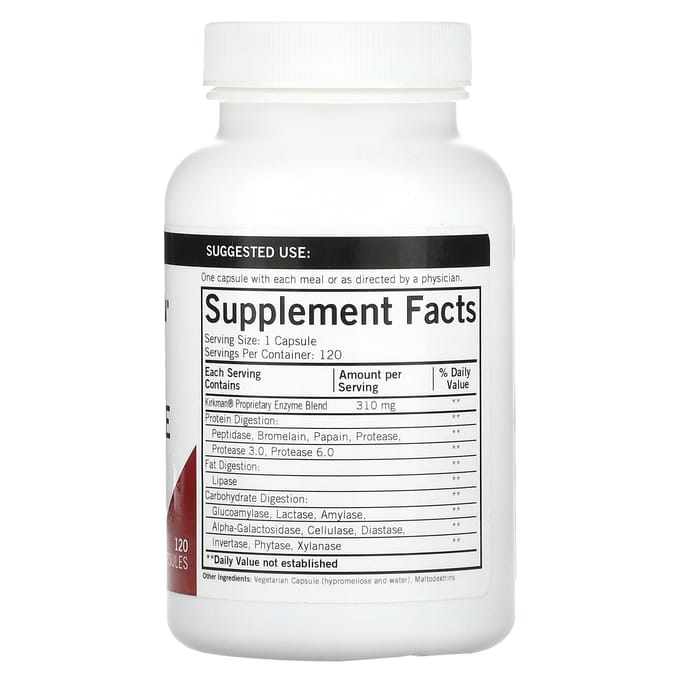 Kirkman Labs, Enzyme Complet avec DPP-IV, 120 Capsules