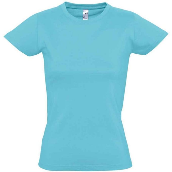 SOLS Dames/Dames Imperial T-shirt (Atol blauw)