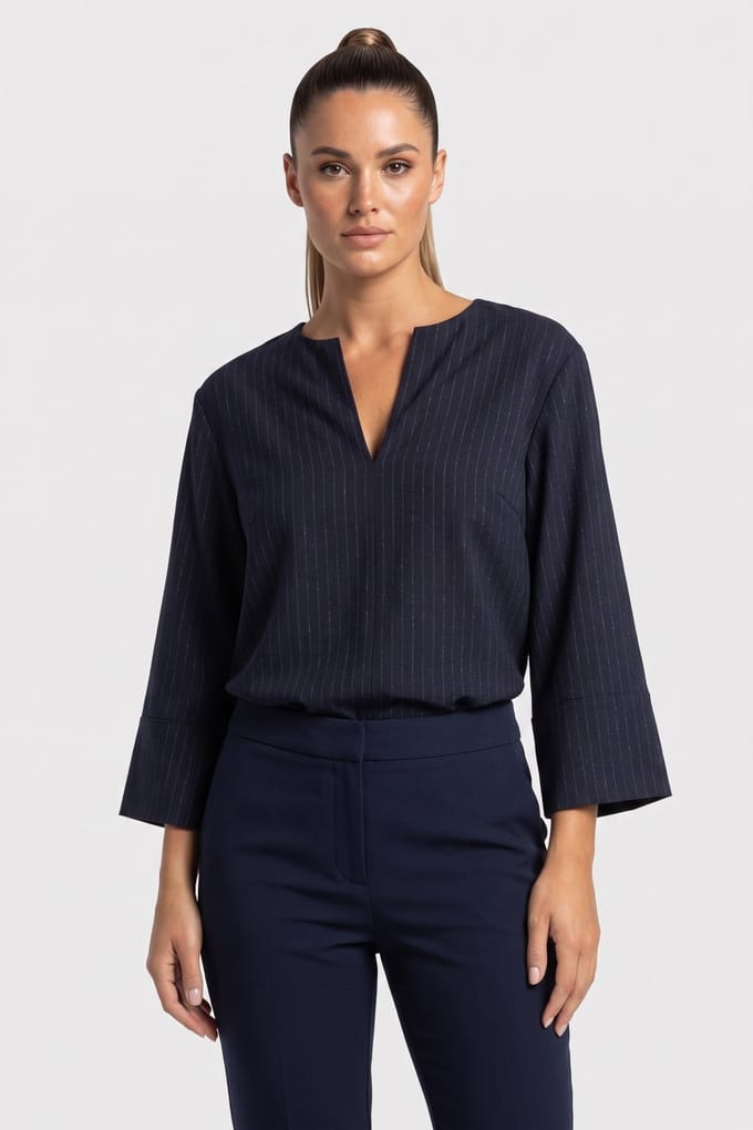 ARKET Ivon Wool Shirt Blue Größe: 36 | Longsleeves Outlet | Damen | Blau