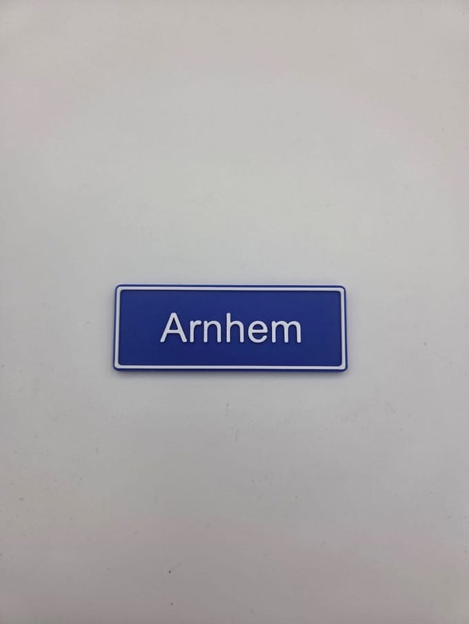 Koelkast Magneet plaatsnaam 8 X 3 CM Arnhem