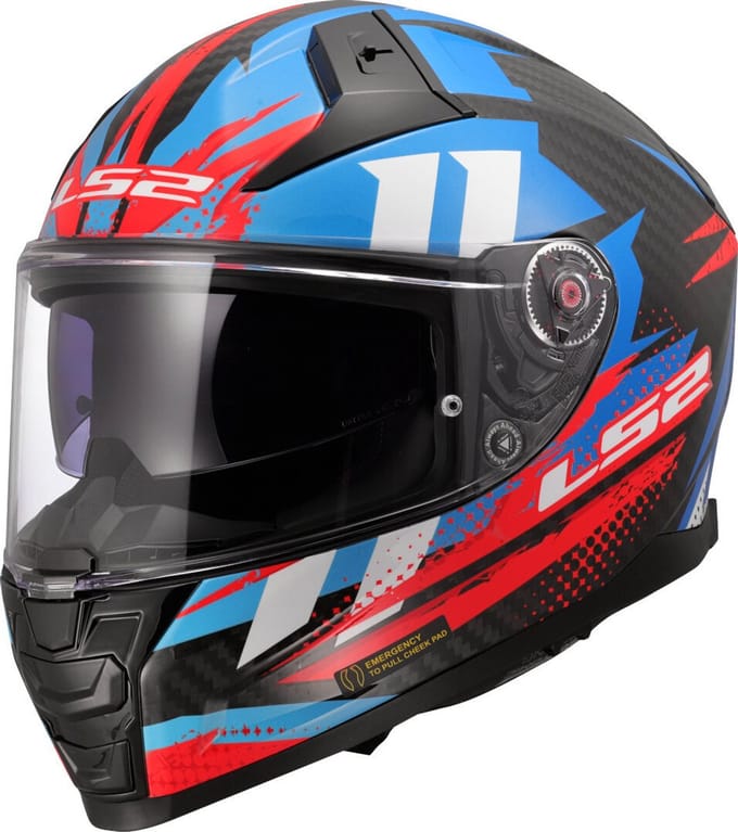 LS2 FF811 Vector II C Tantic Rood Blauw 06 Integraalhelm - Helm