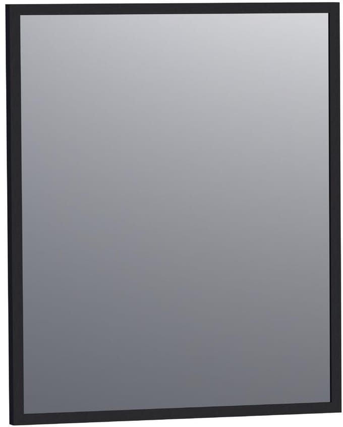 Brauer Onyx Spiegel - 60 cm - Rechthoekig - Zwart Geborsteld Frame