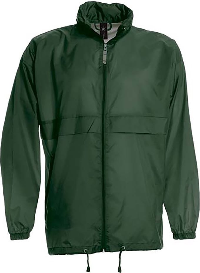 B&C Sirocco Heren Lichte Jas / Heren Jassen (Donker groen)