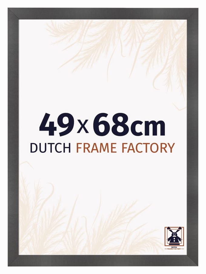 Fotolijst 49x68 cm - MDF - Zwart Mat - Praag