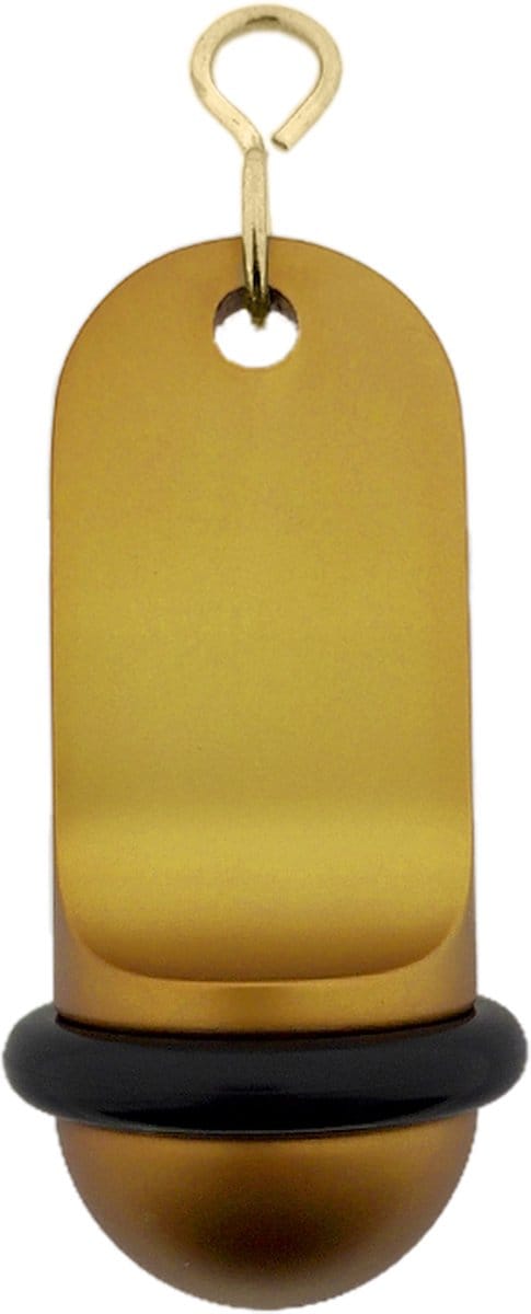CombiCraft Blanco Midi Classic Goud Aluminium Hotel Sleutelhanger 70x30 mm - 5 Stuks