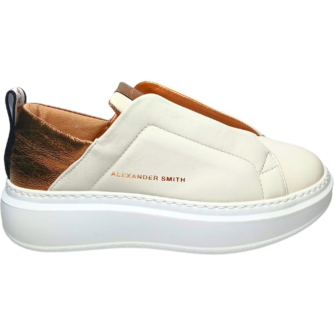 Damesschoenen Alexander Smith Wenbley Slip-on Woman Off White Bronze