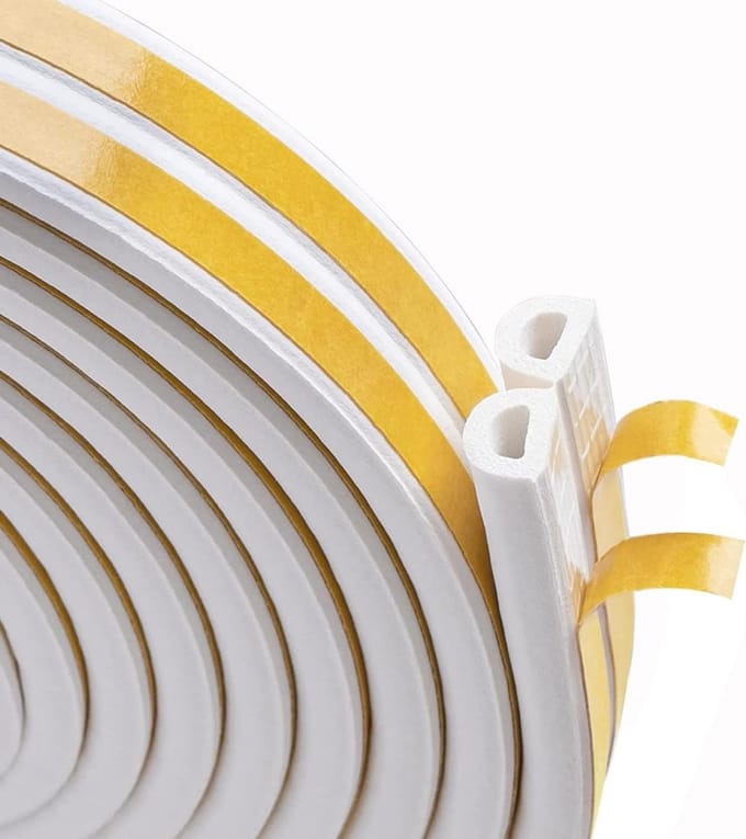 Solidchoice - Rubber Sealing Tape voor Deuren en Ramen - 10m