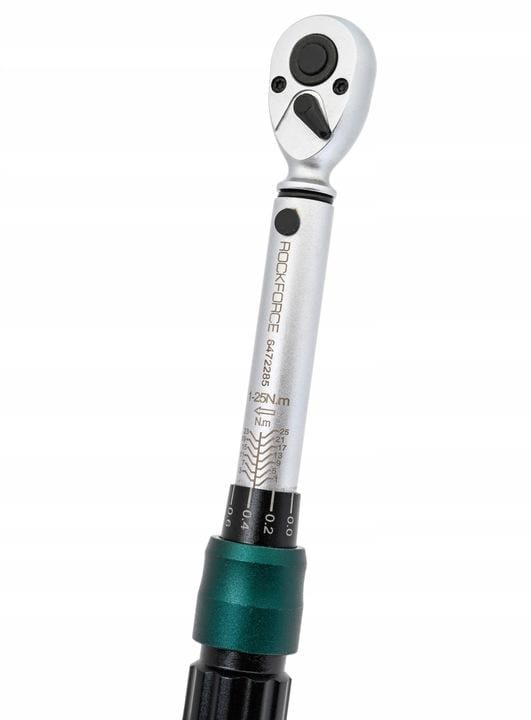 Rockforce RF-6472285 - Dynamometrische Sleutel - 1/4'' - 1-25 Nm - Blokkeerring