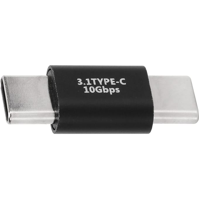 USB C Verlengadapter Type C 3.1 Mannelijk naar Mannelijk Adapter Ondersteunt Snel Opladen 10Gbps Gegevensoverdracht
