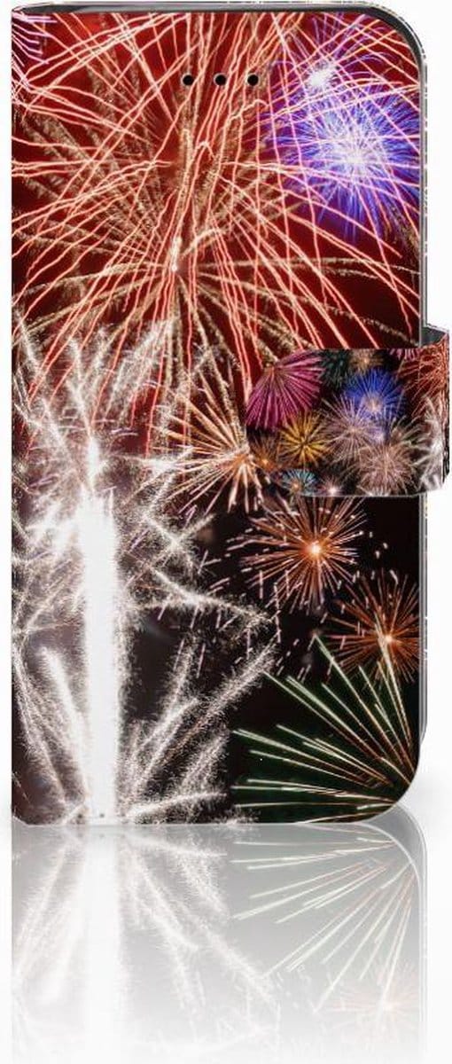 iPhone 7 | 8 | SE (2020) | SE (2022) Wallet Case met Pasjes Vuurwerk