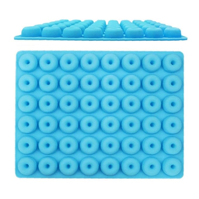 48 Holte Mini Siliconen Donut Bakvorm Chocolade Donut Cakevorm Parsty Bakvorm roze