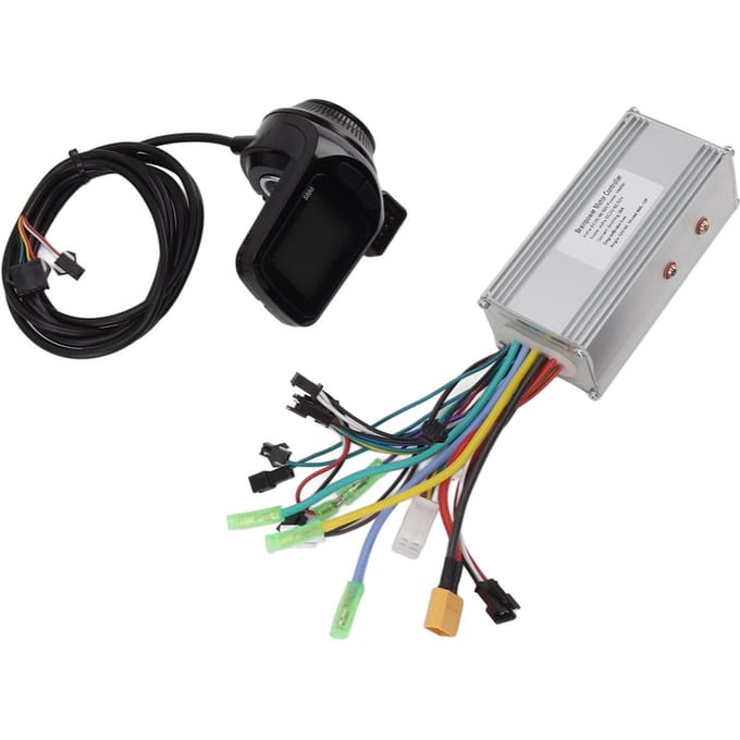 Elektrische Fiets Controller Kit 36V 48V 60V 1000W 38A Sinusgolf 3 Modus Borstelloze Controller 886 Duim black