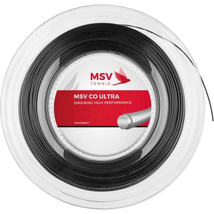 MSV Co Ultra Rol Snaren 200m-Zwart