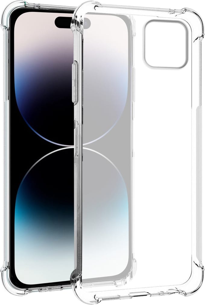 iPhone 14 Pro hoesje transparant siliconen backcover shockproof