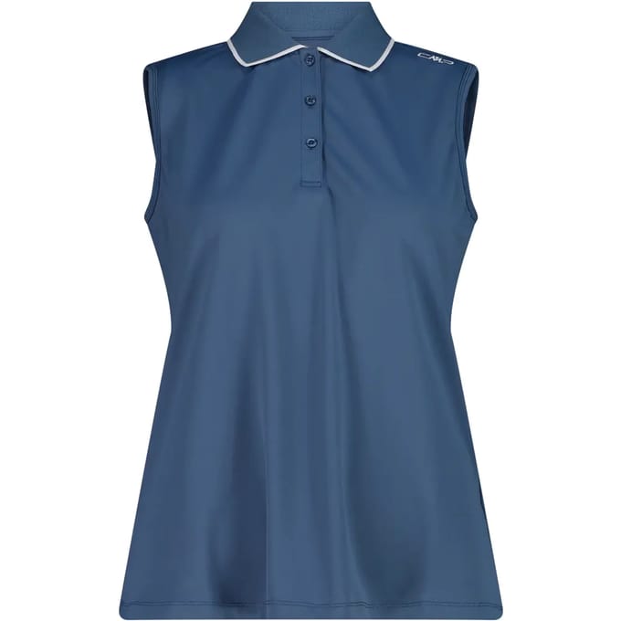 Dames Mouwloos Stretch Piqué Poloshirt CMP