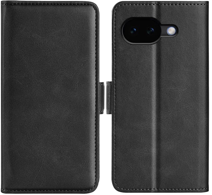 MobyDefend Hoesje - Geschikt voor Google Pixel 10a - Luxe Wallet Book Case (Sluiting Zijkant) - Zwart