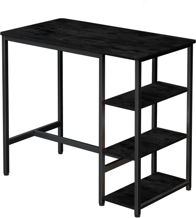 Hoppa! - Bartafel - Zwart - Rechthoekig - 109 x 52 x 100 cm (L x B x H)