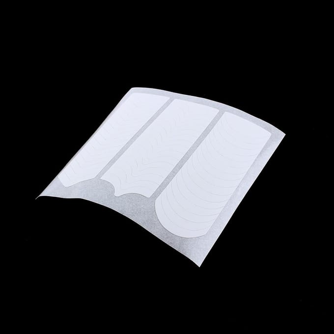 Franse Manicure Nagellak Tips Vorm Gids Sticker Nagel Accessoire white