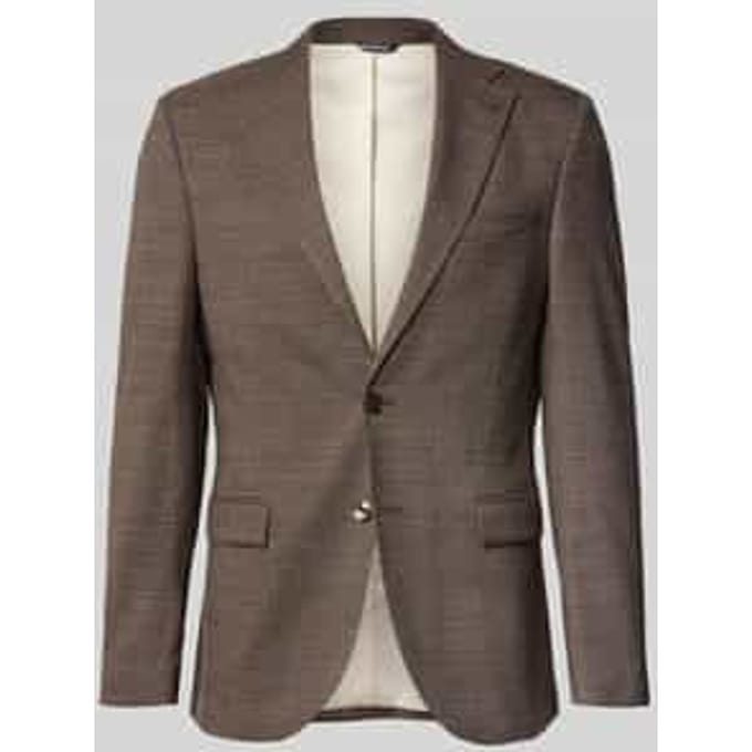 slim fit 2-knoops colbert met klepzakken